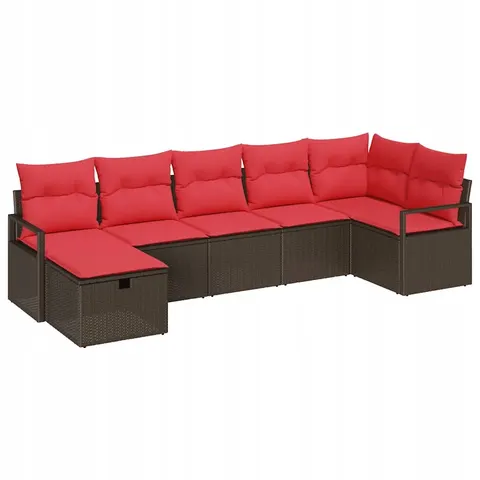 vidaXL Ensemble de Canapés 4 pc polyrotin – 406545 – image 1