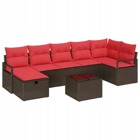 vidaXL Ensemble de Canapés 5 pc polyrotin – 406644 – image 1