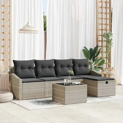 Ensemble de Canapés 6 pc polyrotin vidaXL – 407221 – image 1