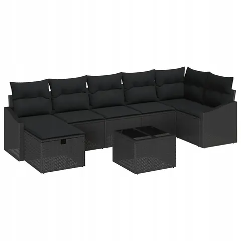 Ensemble de Canapés 8 pc polyrotin vidaXL – 407634 – image 1