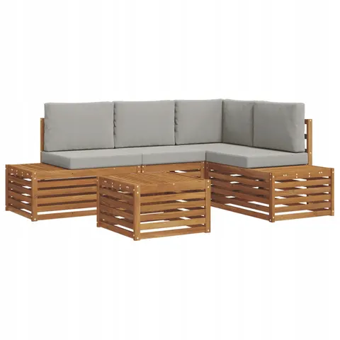 vidaXL Ensemble de canapés d'extérieur 5 pc – image 1