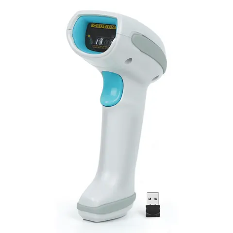 Digitus 2D Barcode-Scanner Bluetooth®, Funk 1D, 2D Imager Weiß, Petrol USB, USB-A – Bild 1