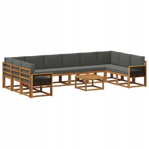 vidaXL Ensemble de canapés d'extérieur 11 pc 10 place – 686824 – image 1