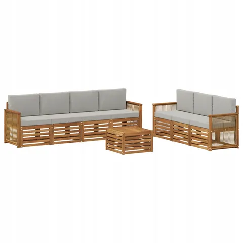 vidaXL Ensemble de canapés d'extérieur 8 pc 7 place – 688569 – image 1