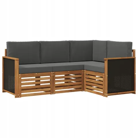 vidaXL Ensemble de canapés d'extérieur 4 pc Polyester – 690227 – image 1