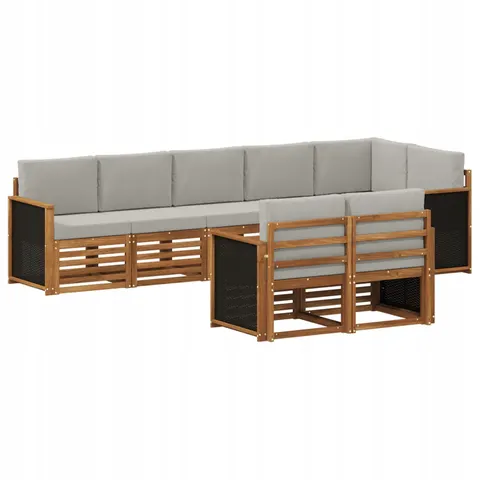vidaXL Ensemble de canapés d'extérieur 7 pc – 692313 – image 1