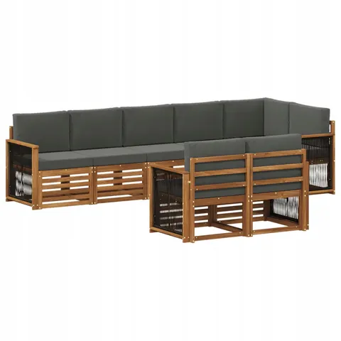 vidaXL Ensemble de canapés d'extérieur 7 pc – 692429 – image 1