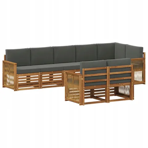 vidaXL Ensemble de canapés d'extérieur 7 pc – 692474 – image 1