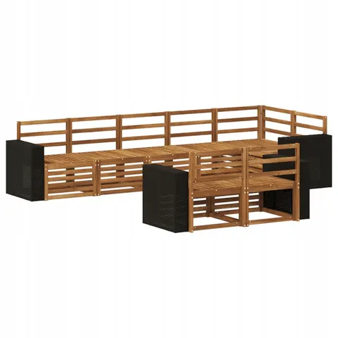 vidaXL Ensemble de canapés d'extérieur 8 pc Polyester – 692498 – image 1