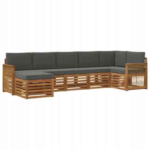vidaXL Ensemble de canapés d'extérieur 7 pc 6 place – 693679 – image 1