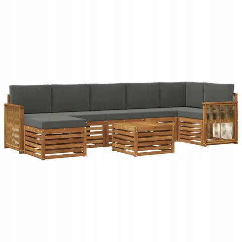 vidaXL Ensemble de canapés d'extérieur 8 pc 8 place – 693976 – image 1
