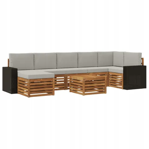 vidaXL Ensemble de canapés d'extérieur 8 pc 8 place – 694010 – image 1
