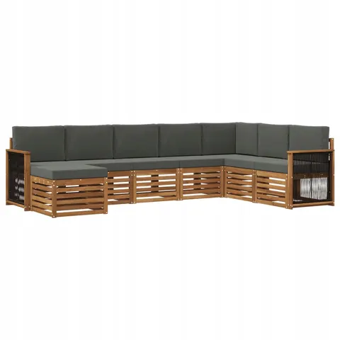 vidaXL Ensemble de canapés d'extérieur 8 pc 8 place – 694522 – image 1