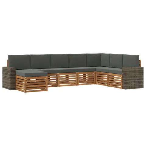 vidaXL Ensemble de canapés d'extérieur 8 pc 8 place – 694676 – image 1