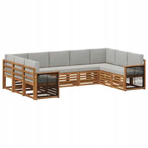 vidaXL Ensemble de canapés d'extérieur 9 pc 9 place – 695710 – image 1