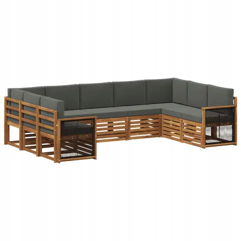 vidaXL Ensemble de canapés d'extérieur 9 pc 9 place – 695727 – image 1