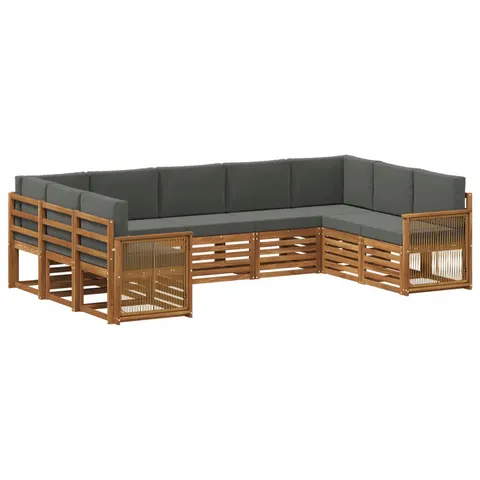 vidaXL Ensemble de canapés d'extérieur 9 pc 9 place – 695772 – image 1