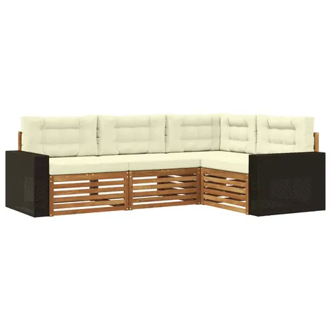 vidaXL Ensemble de canapés d'extérieur 4 pc – image 1