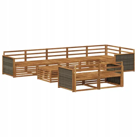 vidaXL Ensemble de canapés d'extérieur 9 pc – 709141 – image 1