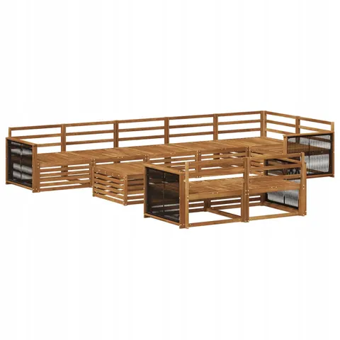 vidaXL Ensemble de canapés d'extérieur 9 pc – 709196 – image 1