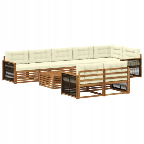 vidaXL Ensemble de canapés d'extérieur 9 pc – 709202 – image 1