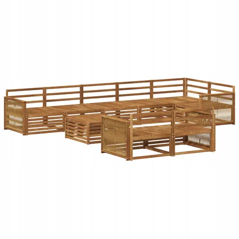 vidaXL Ensemble de canapés d'extérieur 9 pc – 709240 – image 1