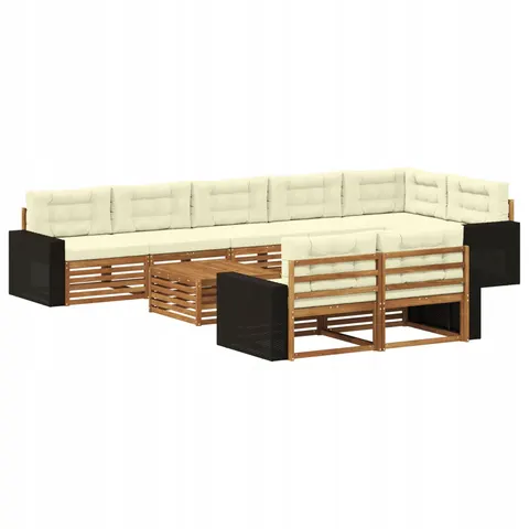 vidaXL Ensemble de canapés d'extérieur 9 pc – 709301 – image 1