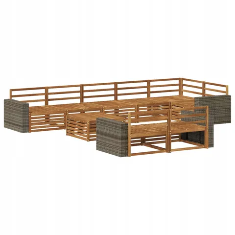 vidaXL Ensemble de canapés d'extérieur 9 pc – 709349 – image 1