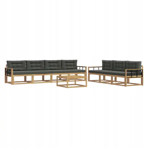 vidaXL Ensemble de canapés d'extérieur 7 pc 7 place – 766847 – image 1