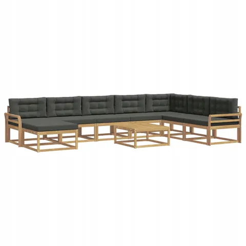 vidaXL Ensemble de canapés d'extérieur 9 pc 8 place – 774095 – image 1