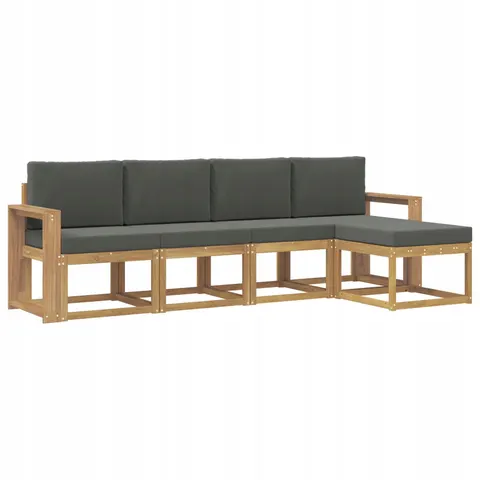 vidaXL Ensemble de canapés d'extérieur 5 pc 5 place – 780041 – image 1