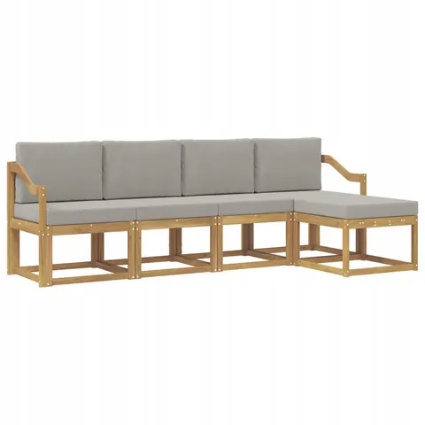 vidaXL Ensemble de canapés d'extérieur 5 pc 5 place – 780133 – image 1