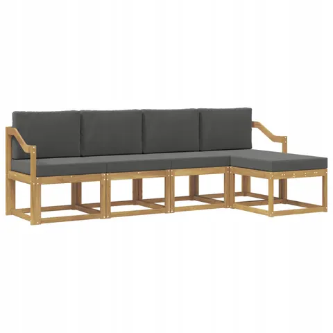 vidaXL Ensemble de canapés d'extérieur 5 pc 5 place – 780140 – image 1