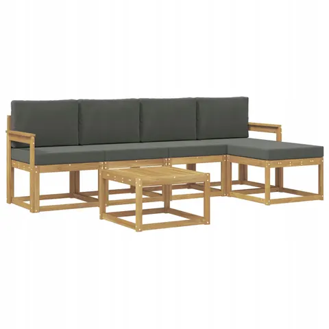 vidaXL Ensemble de canapés d'extérieur 6 pc 5 place – 780249 – image 1