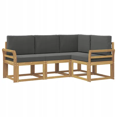 vidaXL Ensemble de canapés d'extérieur 4 pc 4 place – 780690 – image 1