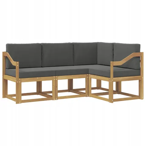 vidaXL Ensemble de canapés d'extérieur 4 pc 4 place – 780843 – image 1