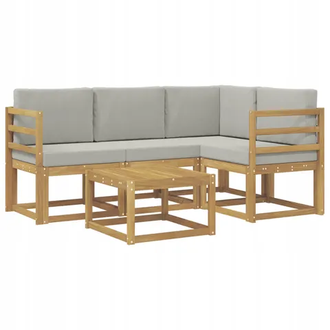 vidaXL Ensemble de canapés d'extérieur 5 pc 4 place – 780881 – image 1