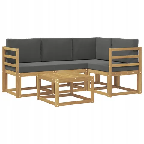 vidaXL Ensemble de canapés d'extérieur 5 pc 4 place – 780898 – image 1
