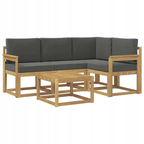 vidaXL Ensemble de canapés d'extérieur 5 pc 4 place – 780942 – image 1