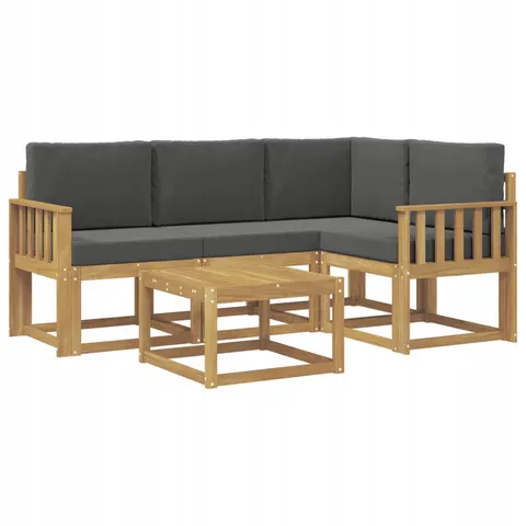 vidaXL Ensemble de canapés d'extérieur 5 pc 4 place – 780997 – image 1