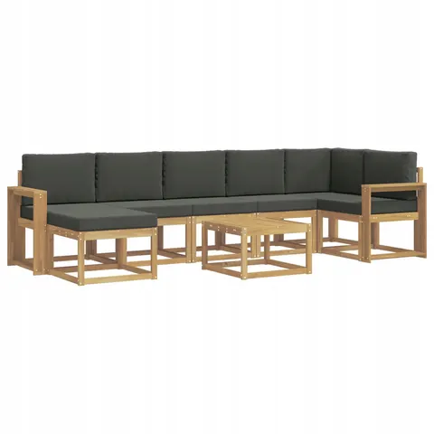 vidaXL Ensemble de canapés d'extérieur 8 pc 7 place – 784940 – image 1