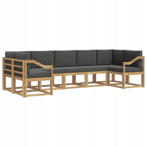 vidaXL Ensemble de canapés d'extérieur 7 pc 7 place – 786791 – image 1