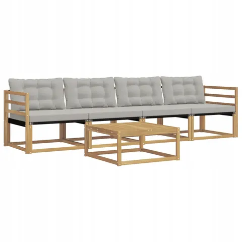 vidaXL Ensemble de canapés d'extérieur 5 pc 4 place – 805034 – image 1
