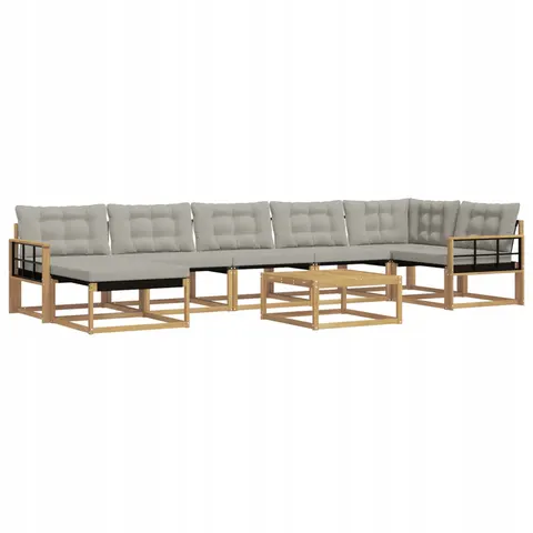 vidaXL Ensemble de canapés d'extérieur 8 pc 7 place – 810472 – image 1