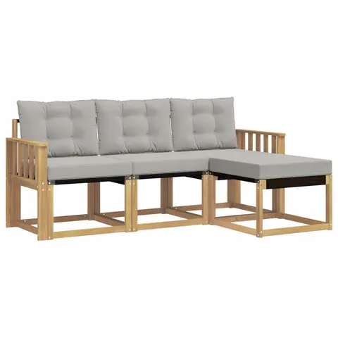 vidaXL Ensemble de canapés d'extérieur 4 pc 4 place – 814715 – image 1