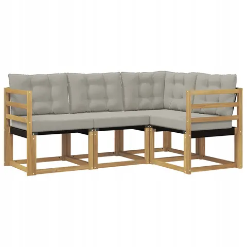 vidaXL Ensemble de canapés d'extérieur 4 pc 4 place – 815354 – image 1