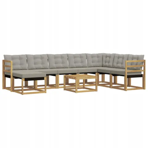vidaXL Ensemble de canapés d'extérieur 9 pc 8 place – 818959 – image 1
