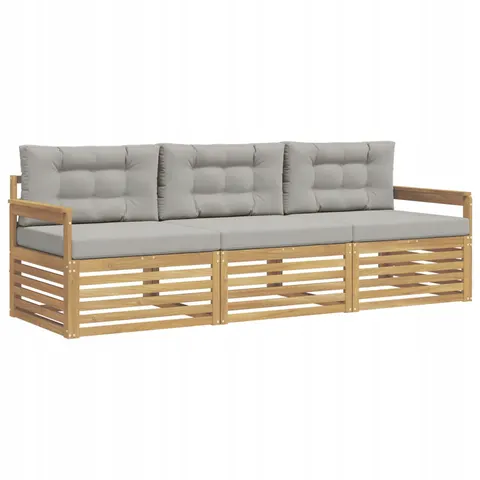 vidaXL Ensemble de canapés d'extérieur 3 pc 3 place – 822994 – image 1
