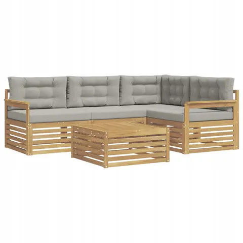 vidaXL Ensemble de canapés d'extérieur 5 pc 4 place – 827791 – image 1