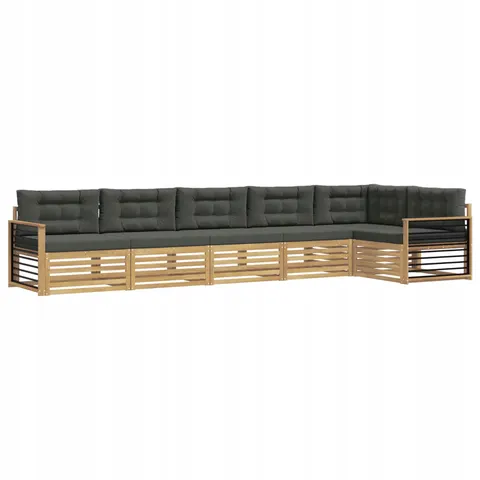 vidaXL Ensemble de canapés d'extérieur 6 pc 6 place – 829252 – image 1